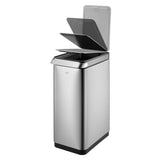 Eko Eko Waste Bin Touch Bar 30 L Matt Silver -Folored