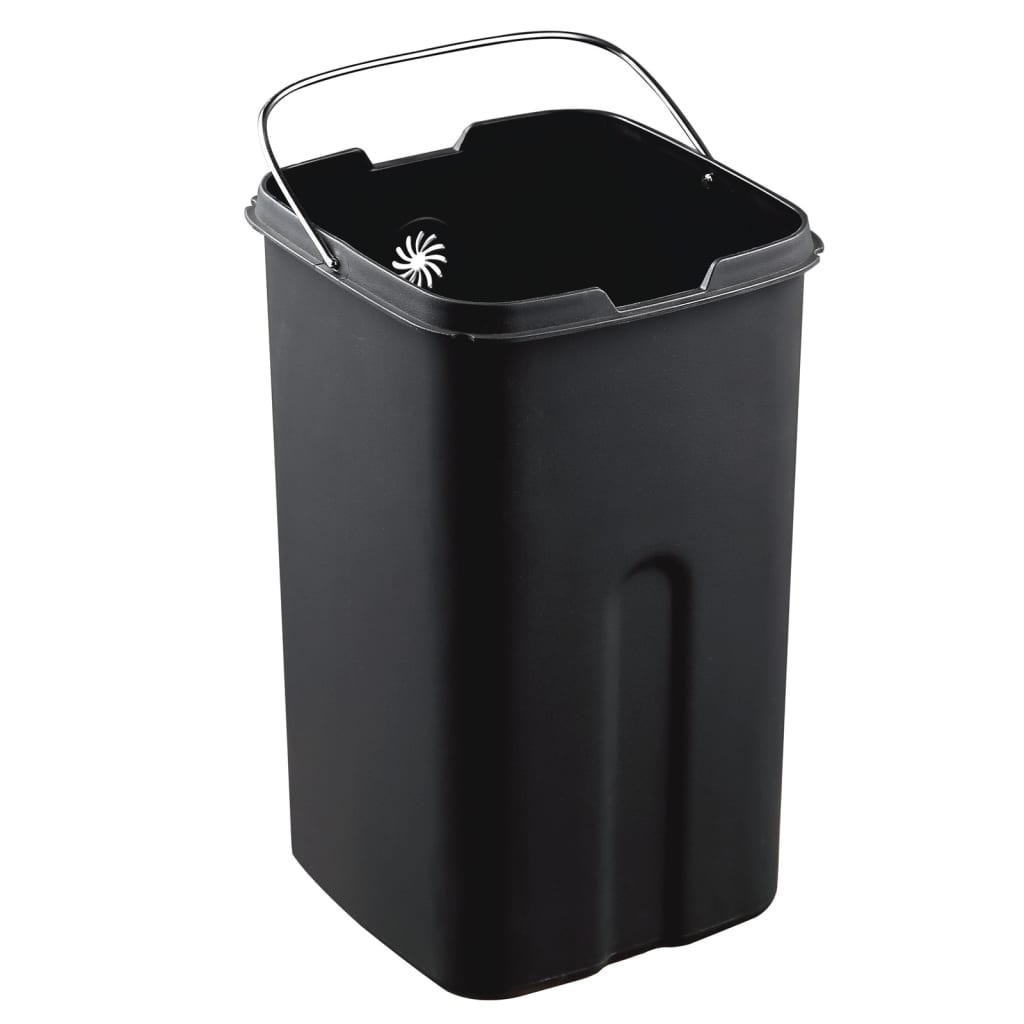 Eko Waste Bin Laguna 35 L Mat Silver Colored