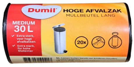 Dumil høje affaldssække m 30l rulle á 20 stk