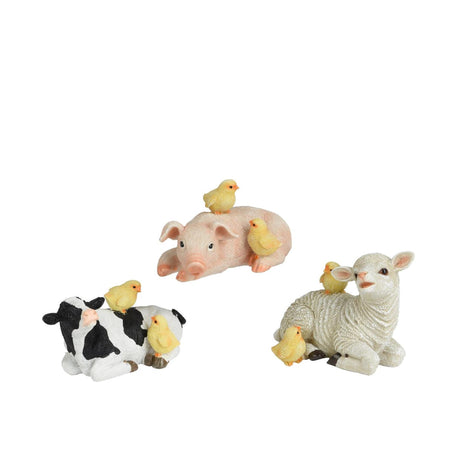 Decoris figur dyrepolyresin 18x11,7x13,7cm