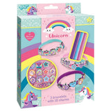 Totum unicorn 3 skyderarmbånd med 18 charms - håndværkssæt - håndværkslegetøj til piger og drenge fra 3 år