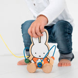 Miffy trætrækfigur med perler