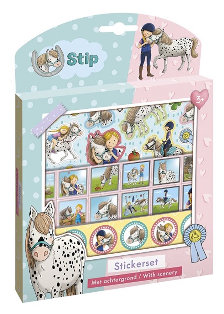 Dsp. prik pony-klistermærkesættet. 3+ (12 stk.