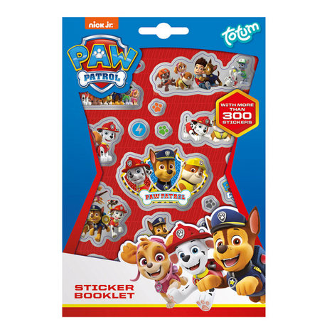 Paw patrulje totum klistermærkeark, 4 stk.