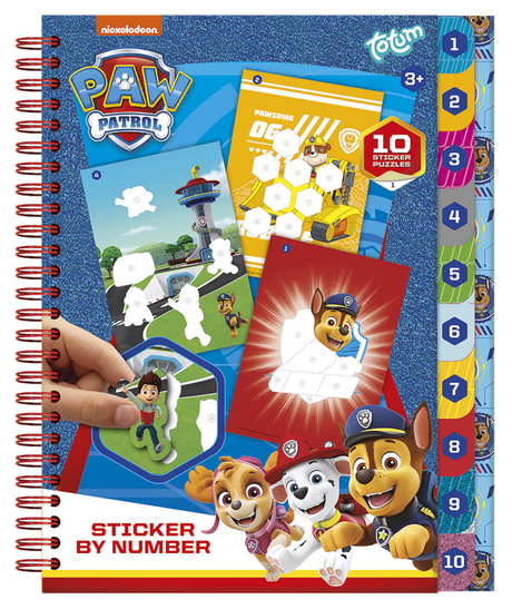 Totum Paw Patrol Sticker efter nummerbog