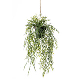 Emerald kunstig plante hængende i gryde bambus 50 cm