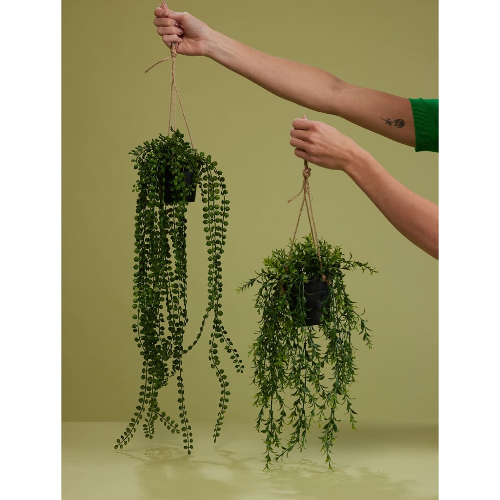 Emerald kunstanlæg hængende i pot buxus 50 cm