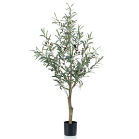 Emerald kunstig plante i plastikpotte oliventræ 115 cm