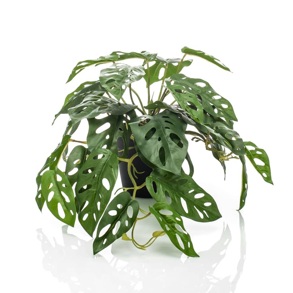 Emerald kunstanlæg i potte Monkey Monstera Struik 55 cm