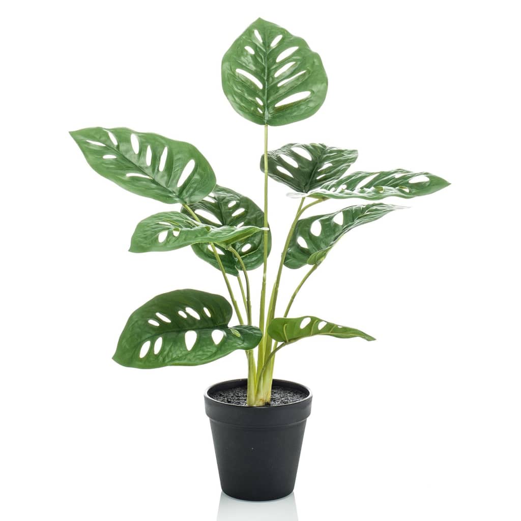 Emerald kunstanlæg i potte Monkey Monstera Struik 43 cm
