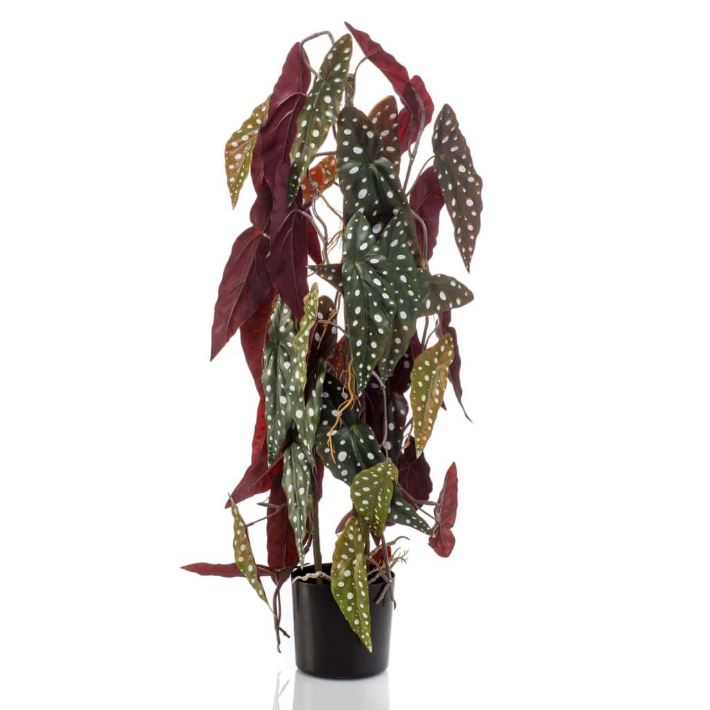 Emerald Artificial Plant i Pot Dipper Begonia 75 cm