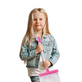 Toi-legetøj hus rengøring lege sæt 3-delt pink og hvid