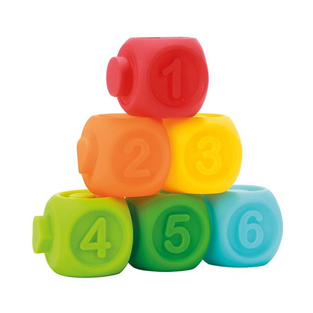 Små stjerner baby stable blokke 6 stykker + 2 dyr