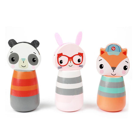 Fisher Price Houten Kegel Game Animals