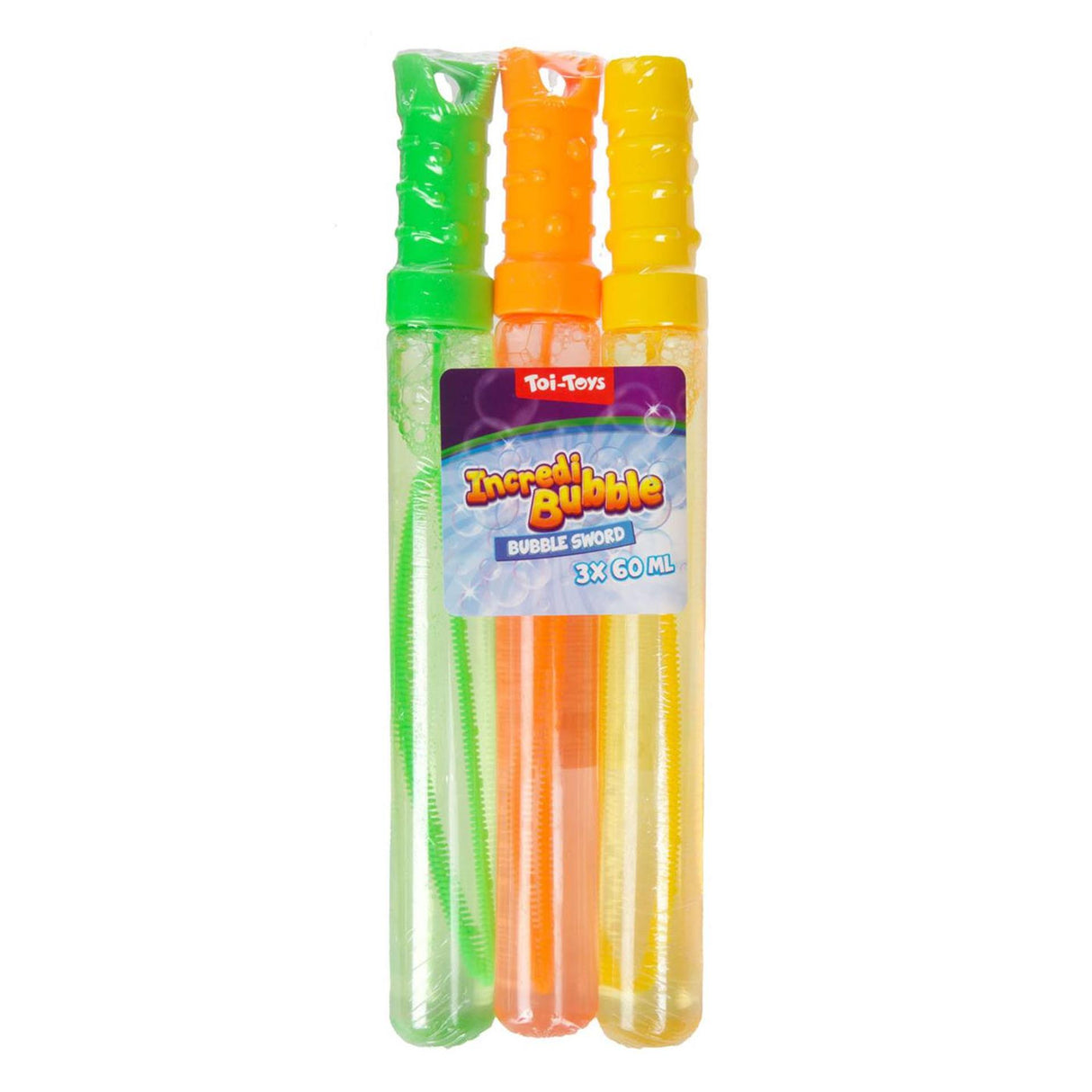 Toi-legetøj toi-legetøj utrolig boblestav 60 ml sæt med 3 styk 2 assorteret