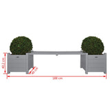 Esschert design sofa med planter grå CF33G
