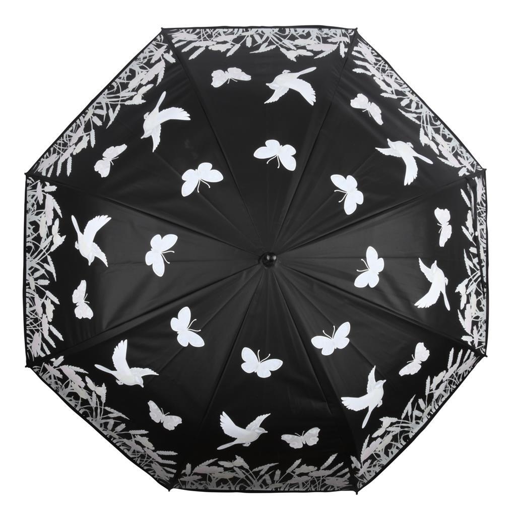 Esschert design farve skiftende paraply blomst bred