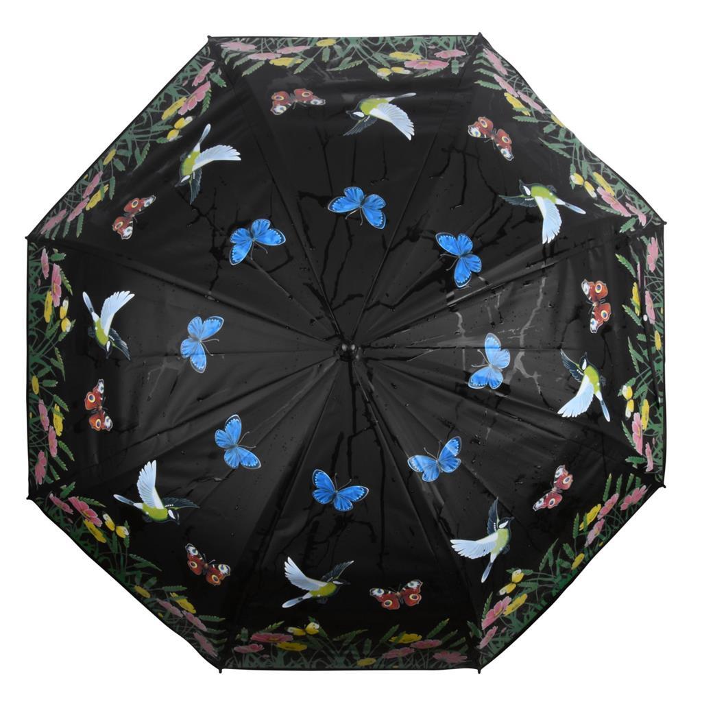 Esschert design farve skiftende paraply blomst bred