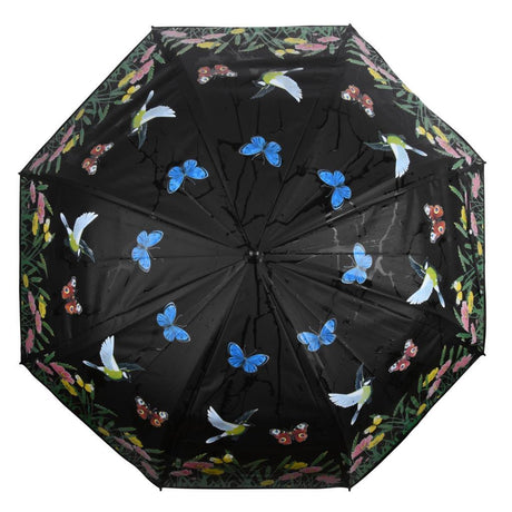 Esschert design farve skiftende paraply blomst bred