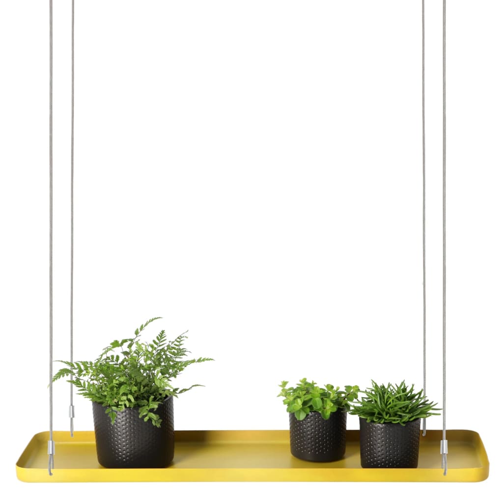 Esschert Design Plant Blad hængende rektangulær L Goldfarvet