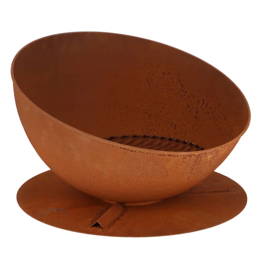 Esschert Design Fire Bowl Hellend på diskrust -farvet