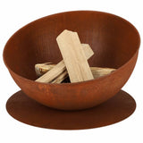 Esschert Design Fire Bowl Hellend på diskrust -farvet