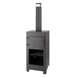 Esschert designterrasse komfur med pizza ovn sort