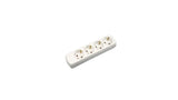 Vb 41132 bordstik 4-vejs + ra uden ledning hvid