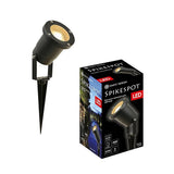Simpelthen design led spike spot gu10 5w 3000k sort metal
