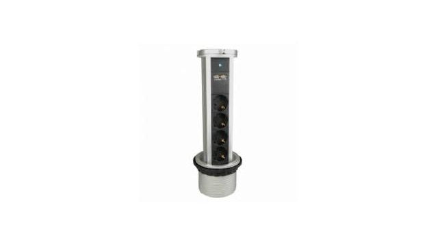 Vb vb 61075 stik til montering i bordplade + 2 x USB