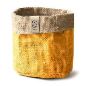 Sizo Sizo Vandtæt Jute Plantepose 30 cm Sennep Gul