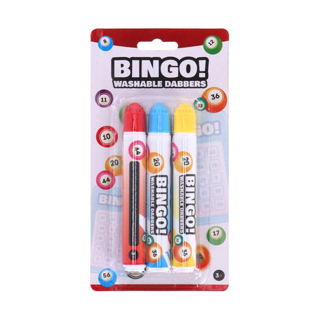 Longfield engelhart bingo tuscher 3 styk rød gul blå
