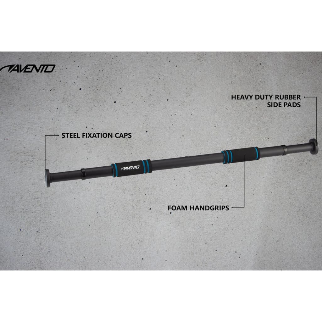 Avento Roller Rod Doorpost 65-100 cm stålskum sort