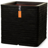 CAPI PLANTER Nature Row Square 40x40 cm sort KBLRO903
