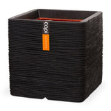 Capi planter Nature Rib Square 50x50 cm sort
