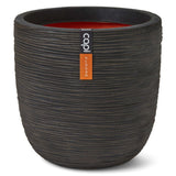 Capi capi planter natur rib 43x41 cm mørkebrun