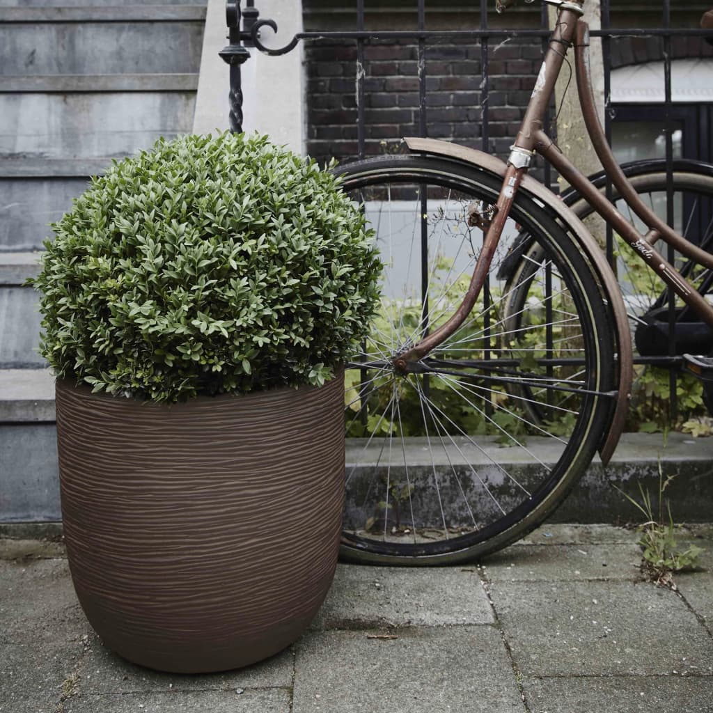 Capi æg planter natur rib 54x52 cm mørkebrun