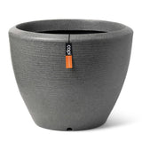Capi -blomsterpot Arc Granite Tapered Layer 60x48 cm Anthracite -farvet