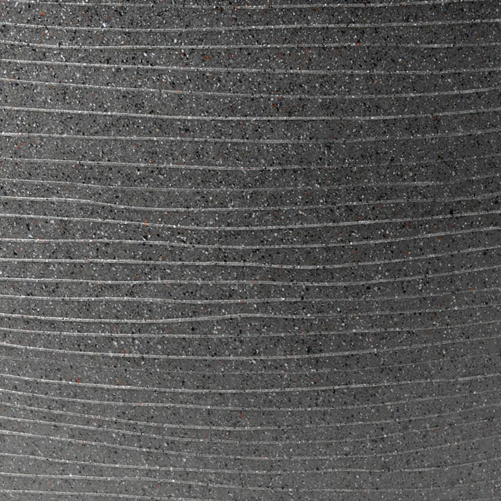 Capi -blomsterpot Arc Granite Tapered Layer 60x48 cm Anthracite -farvet