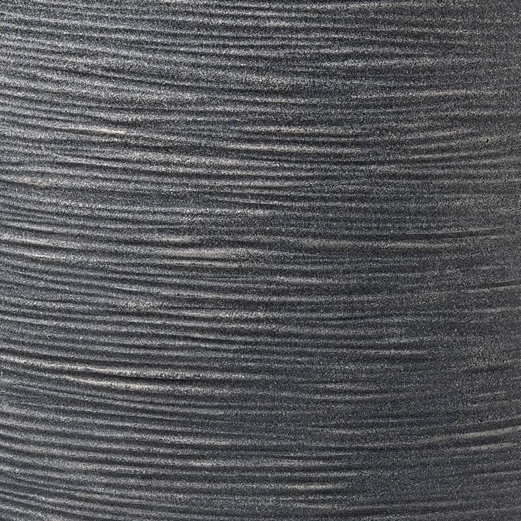 CAPI PLANTER VASK RIB 43X41 CM GREY