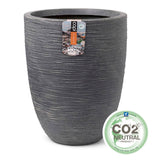 Capi planter vask ribben lav elegant 34x46 cm grå