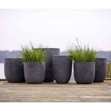Capi planter vask ribben lav elegant 34x46 cm grå