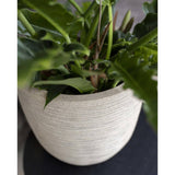 Capi blomstrende affald ribben 35x34 cm terrazzo beige