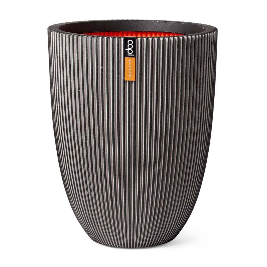 Capi -blomstrende rille Elegant 46x58 cm Anthracite -farvet