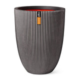 Capi -blomstrende rille Elegant 46x58 cm Anthracite -farvet