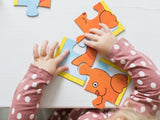 Bambolino dikkie dik puslespil 4 i 1. konfetti 3+