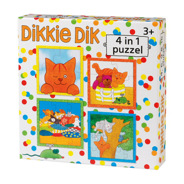 Bambolino dikkie dik puslespil 4 i 1. konfetti 3+