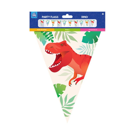 Pd party party flag dino