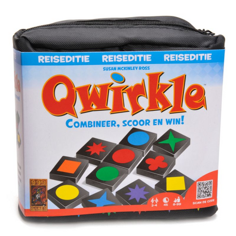 999spil 999 spil - qwirkle - rejseudgave - brætspil - vundet mere end 15 spilpræmier siden 2007 - familiespil - brætspil - pædagogisk spil - lille gave - regler i NL og FR