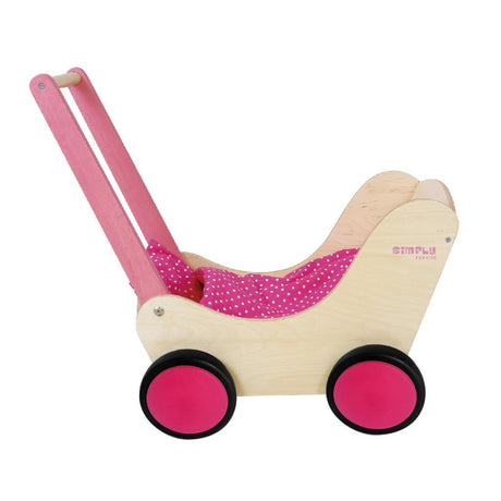 Simpelthen til børn trædukkevogn pink